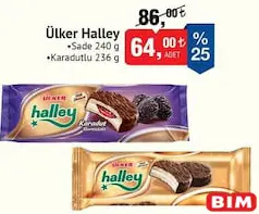 ÜLKER HALLEY ÇİKOLATA KAPLI BİSKÜVİ 240 G fiyat ve kampanya bilgisi